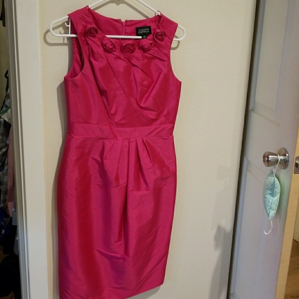 Adrianna Papell fuscia dress